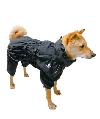 ASMPET Dog Coat, Rainwear, Breathable Dog Jacket, Fully Waterproof, Snowproof, Dustproof, Autumn/Winter Dog Clothing, Poncho, Rainy Season, Snow Prote