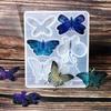 6 otvorů kreativní diy ručně vyráběný motýl přívěsek krystal epoxidová pryskyřice formy příslušenství silikonová forma diy šperky odlévání