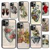Vintage Anatomie Herz Gehirn Krankenschwester Handyhülle Cover für iPhone 17 Air 16 16e 15 12 11 13 14 Pro Max Apple Plus Hülle