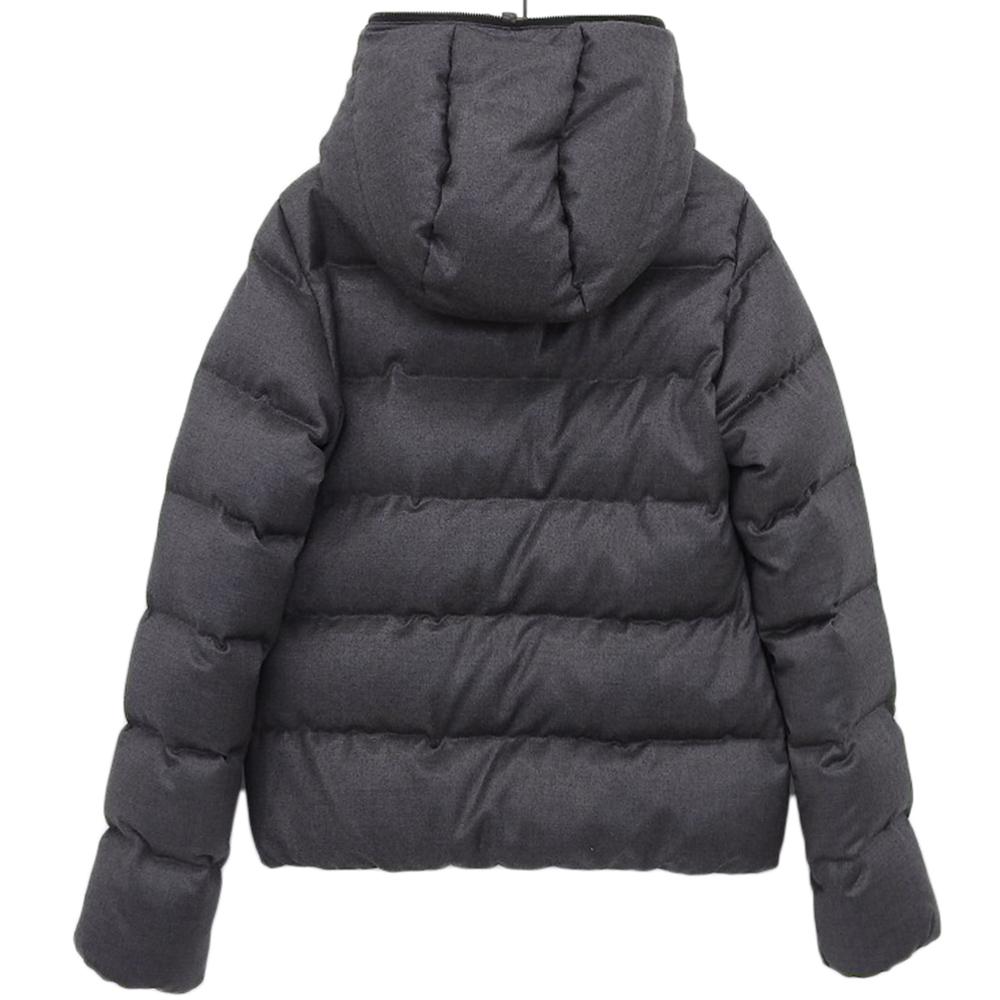 DUVETICA Women's Hooded Down Jacket, Gray, Size 38, 01936772 Jacket 38 grayUsed