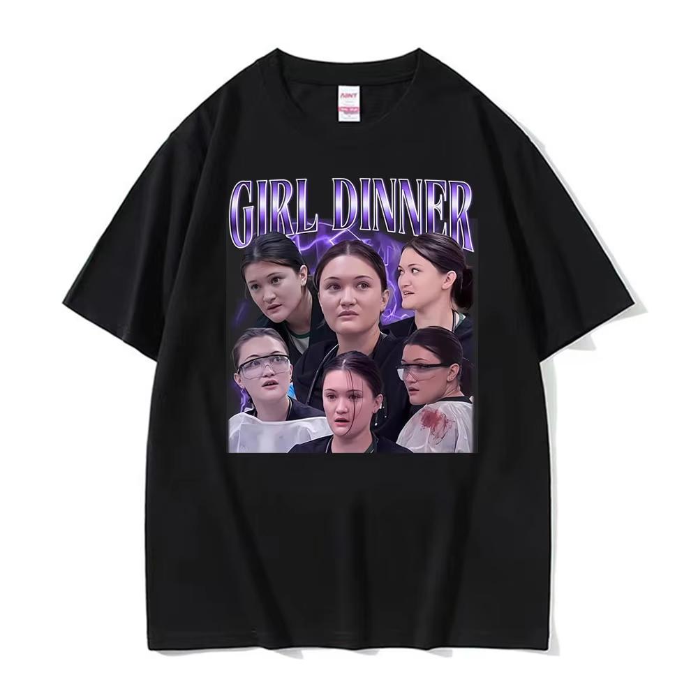 

Dr. Trinity Santos Vintage Girl Dinner T Shirts Men s Clothing Fashion Vintage Classic T-shirt Summer High Quality Loose T Shirt 5XL