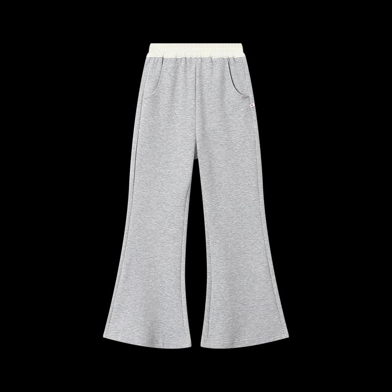 Girls' High-Waist Micro-Flared Casual Pants