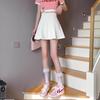 2026 A-Line High-Waisted Mini Skirt - Slimming, Fluffy Hem, Waist-Cinched Women's Spring/Summer Skirt Set
