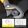 Universal Wrench Multifunctional Opening Wrench Adjustable Ratchet Spanner Hand Repair Tools