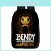 Bendy And The Ink Machine Kids Backpack With Breathable Oxford Fabric For School Use