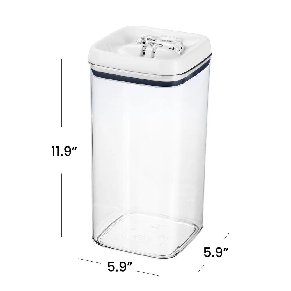 19 Cup Clear Food Storage Container Airtight Flip-Tite Easy Open Lid Stackable BPA Free Durable Kitchen Pantry Organizer