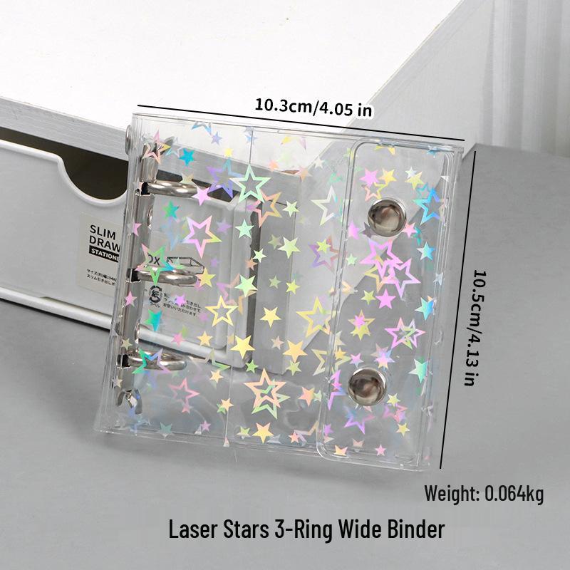 Korean Creative Transparent PVC A6 Binder Notebook Cover