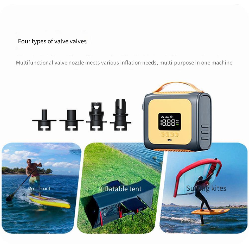 Portable Mini High Pressure Inflation Pump for SUP Paddle Board, Kayak, Surfboard, Assault Boat