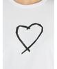 agnes Sarajevo Heart SAE0 TS Size White b. T-Shirt Women's 3(L)