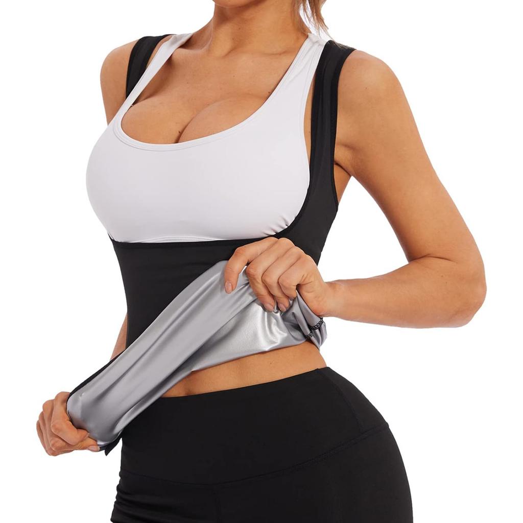 1pc Sweat Sauna Vest for Women-Sauna Suit for Women,Sauna Shirt for Women Workout-Slimming Faja-Hot Sweat Sauna Shirt
