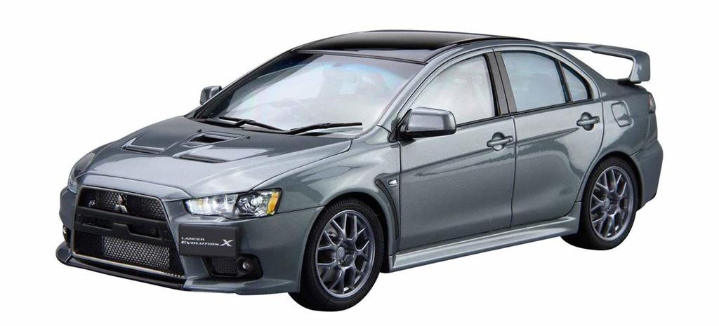 Aoshima Bunka Kyozai The Model Car Series 02 Mitsubishi CZ4A Lancer Evolution Final Edition 2015 Plastic Model (AOSHIMA) 1/24 No.