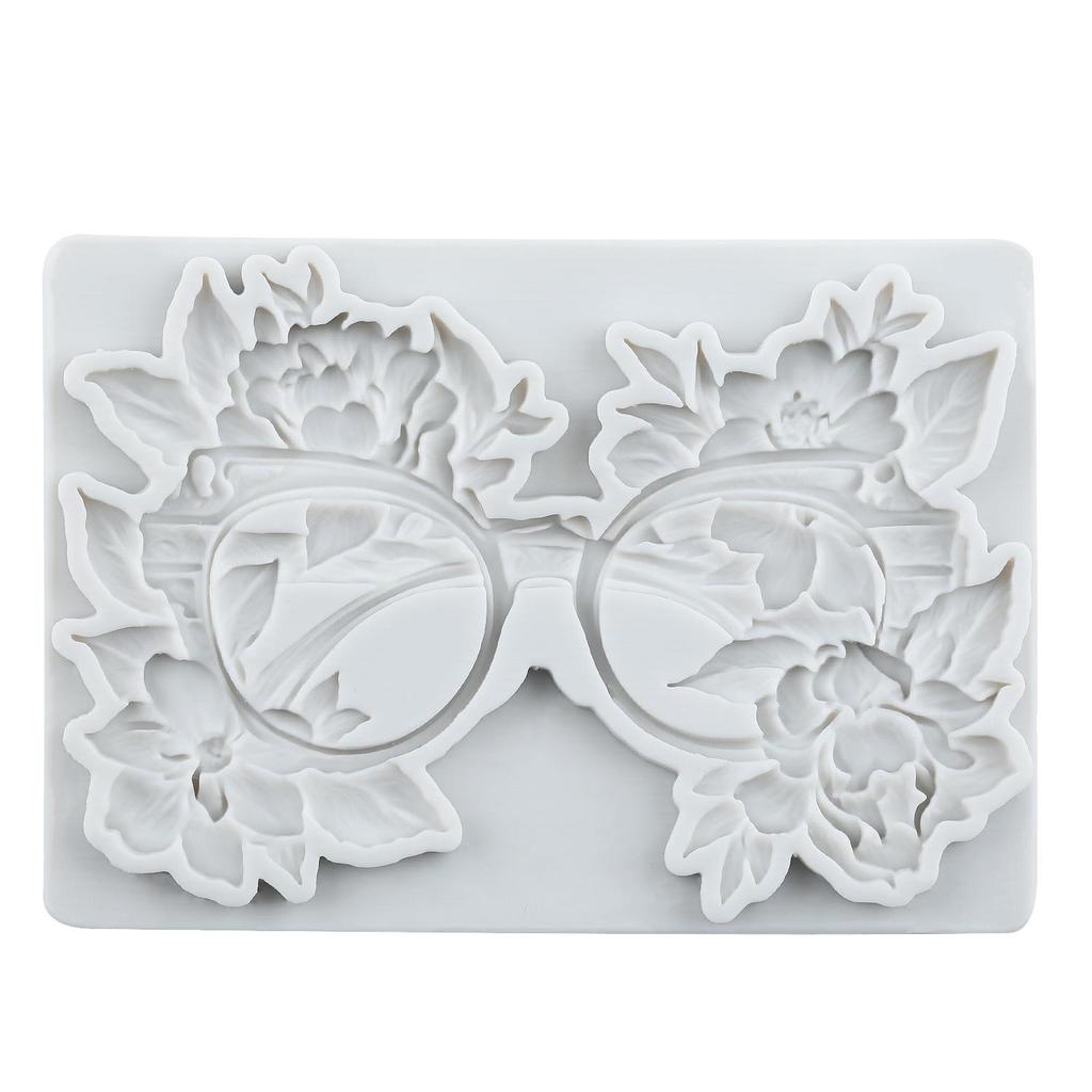 Sunflower Hat Silicone Mold Sunglasses Camera Fondant Molds Cake Decorating Tools Theme Cake Dessert Decorated Chocolate Candy Mold