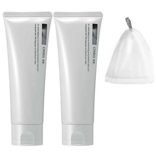 Quasi-drug orbis mr. foaming wash set of 2 with foaming net