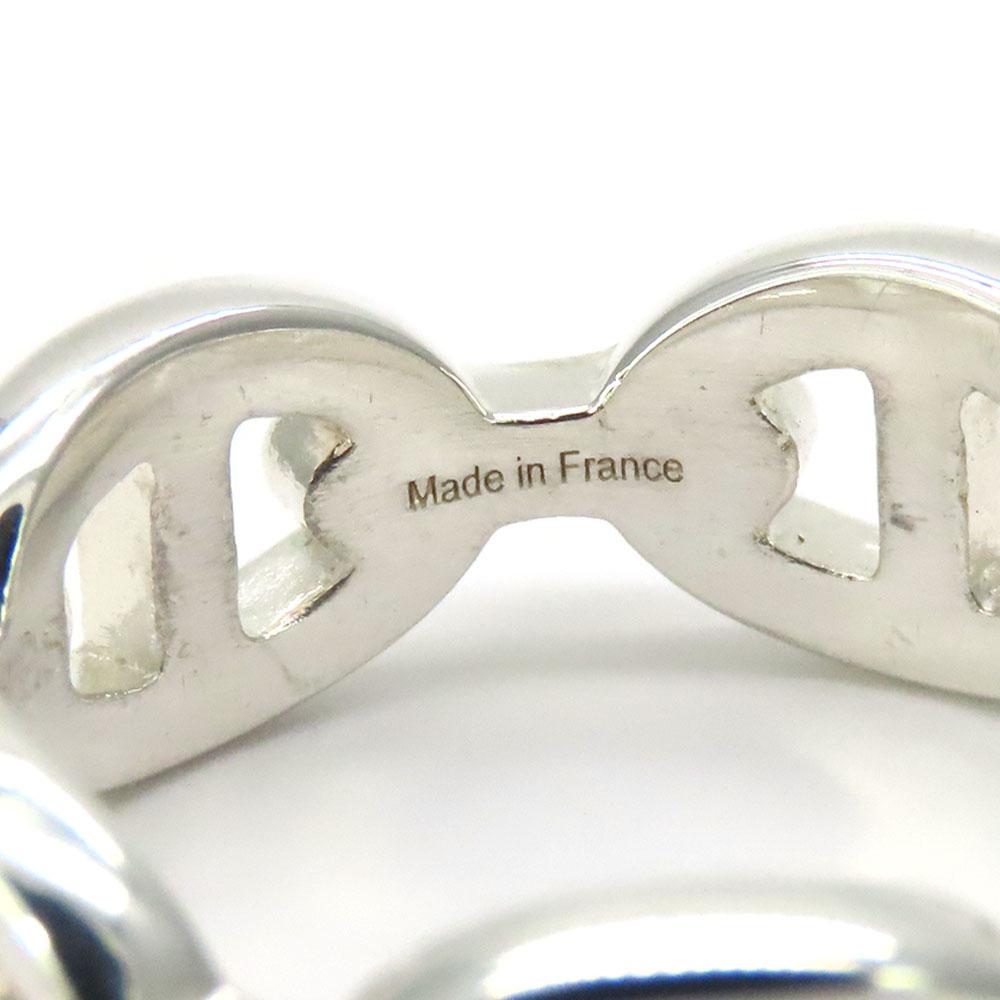 Used HERMES Ring Chéne Dunkel Anchene EU#55 55 Silver925 5.5g Silver Accessories