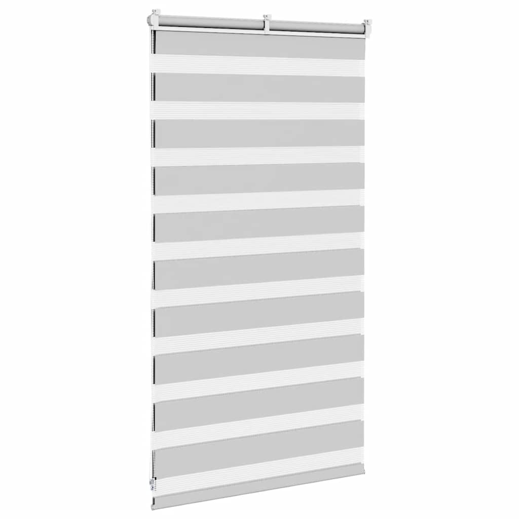 Doppelrollo Hellgrau 90x100 cm Stoffbreite 85,9 cm Polyester