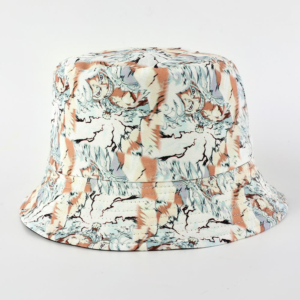 One Piece Anime Luffy Block for Men and Women, One Piece Outdoor Sun Protection Versatile Pot Hat, Printed Bucket Hat