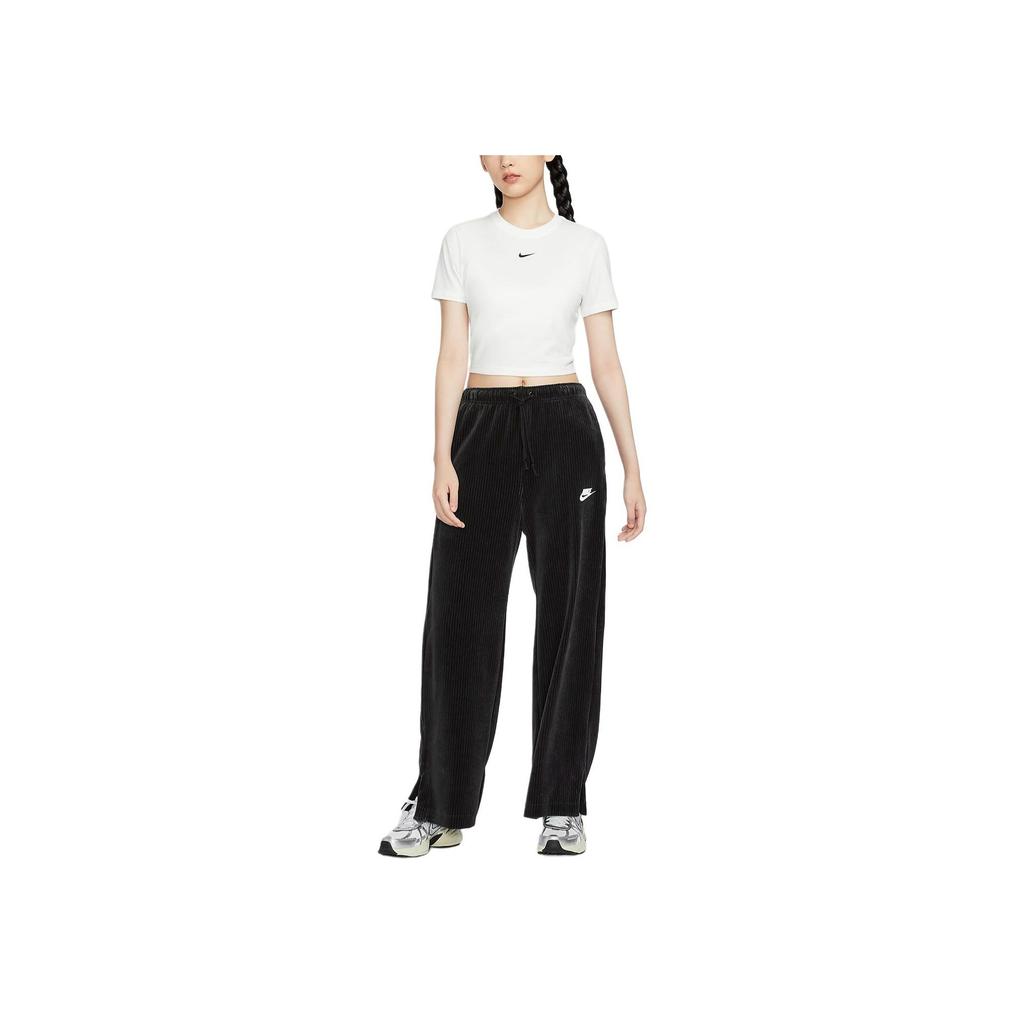 Nike Sportswear Corduroy Soft Comfortable Knit Joggers Women Joggers Black HQ1579-010