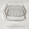 Stainless Steel Double-Layer Air Fryer Grill Rack with Skewers