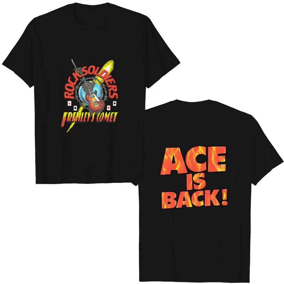 Vintage 1980s Ace Frehley Tour T-Shirt – Frehley’s Comet Rock Soldiers Concert M