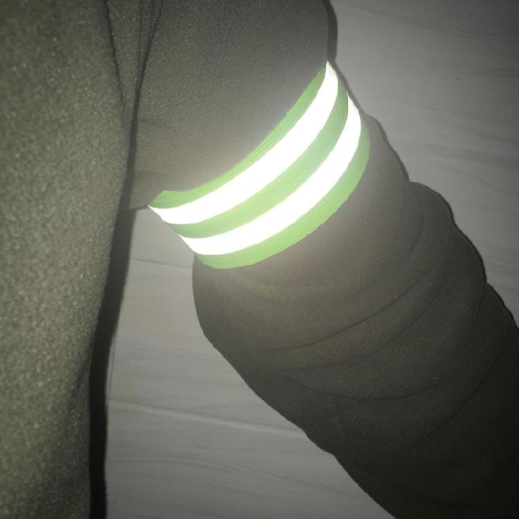 8Pcs Adjustable Safety Reflective Strap Running Reflective Arm Bands Warning Wristband Safety Reflectors Enduring