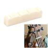 4 String Bass Nut Saddle Cattle Bone Pre-Slotted Top Nut Replacement Vintage Style Electric Bass Accessories Flat Bottom