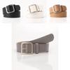 Simple Square Buckle Womens Pu Leather Belt Versatile Fashion Accessory For Work And Casual