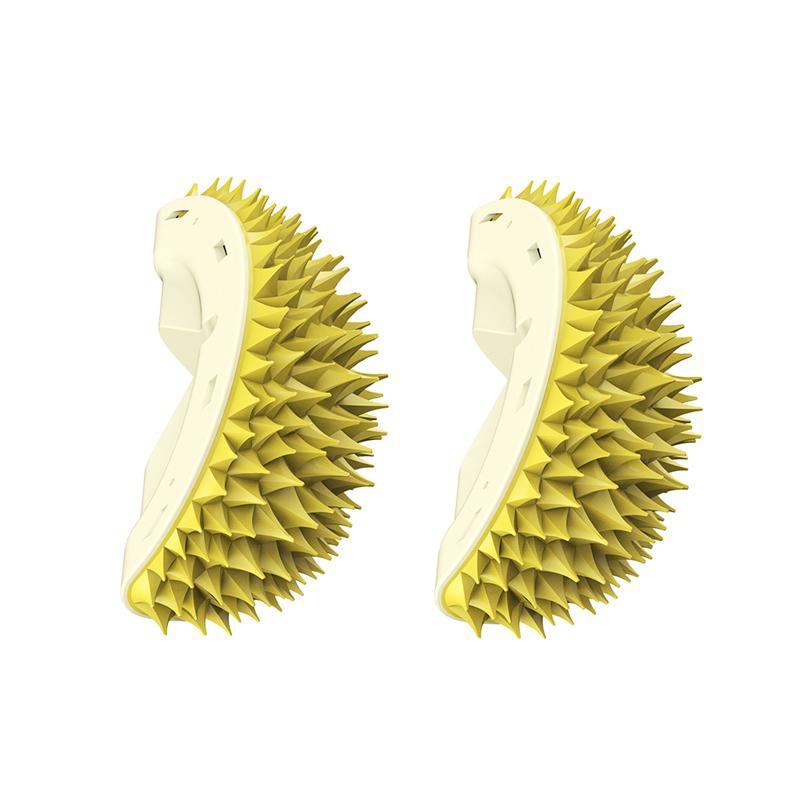 New Durian Scratching Comb 2-in-1 Pet Comb For Cat Grooming Dental Care Pet Comb Cat Corner Scratching Rubbing Brush