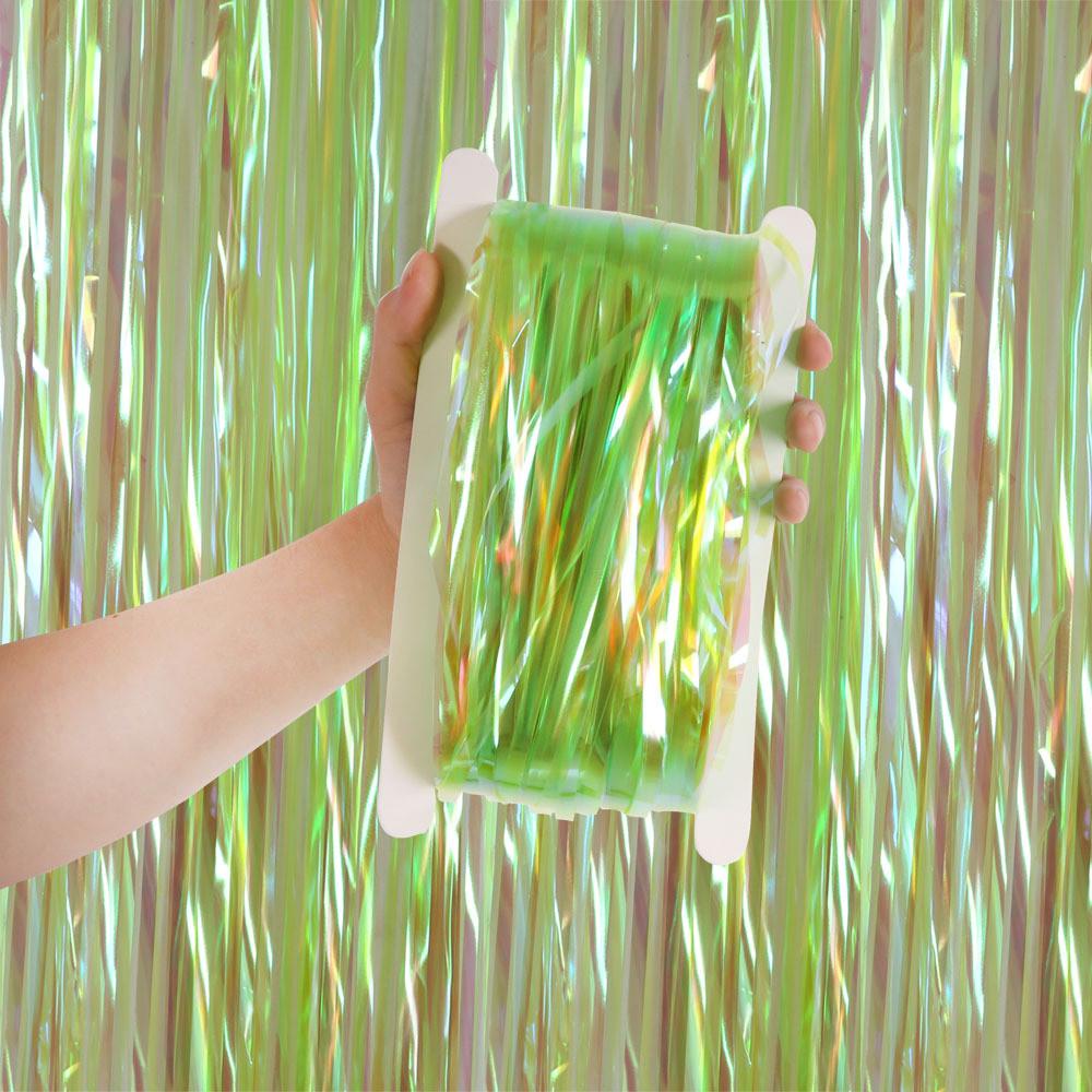 Candy Vibrant 1x2m Rain Curtain In Orange Green Yellow Pink Purple For Festive Decor Party