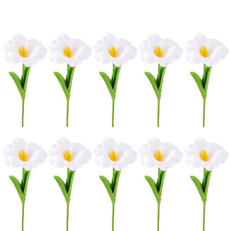 

10Pcs Artificial Flower Bouquets Simulation Flowers Bouquets Arrangement for Wedding Party Home Garden Decoration
