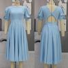 Abiti eleganti per abiti da donna Abito estivo sexy senza schienale Abito da cerimonia nuziale per la moda Abito da donna Femme Vestido