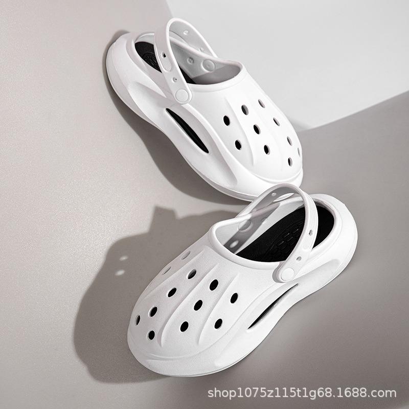 Summer New Couple Hole Shoes Wear Non-slip Thick-soled Casual Bag Head Beach Shoes