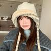 Keep warm Knitted Plush Hat Double-sided Women's Lei Feng Hat Fashion Trapper Hats  Daily Wear