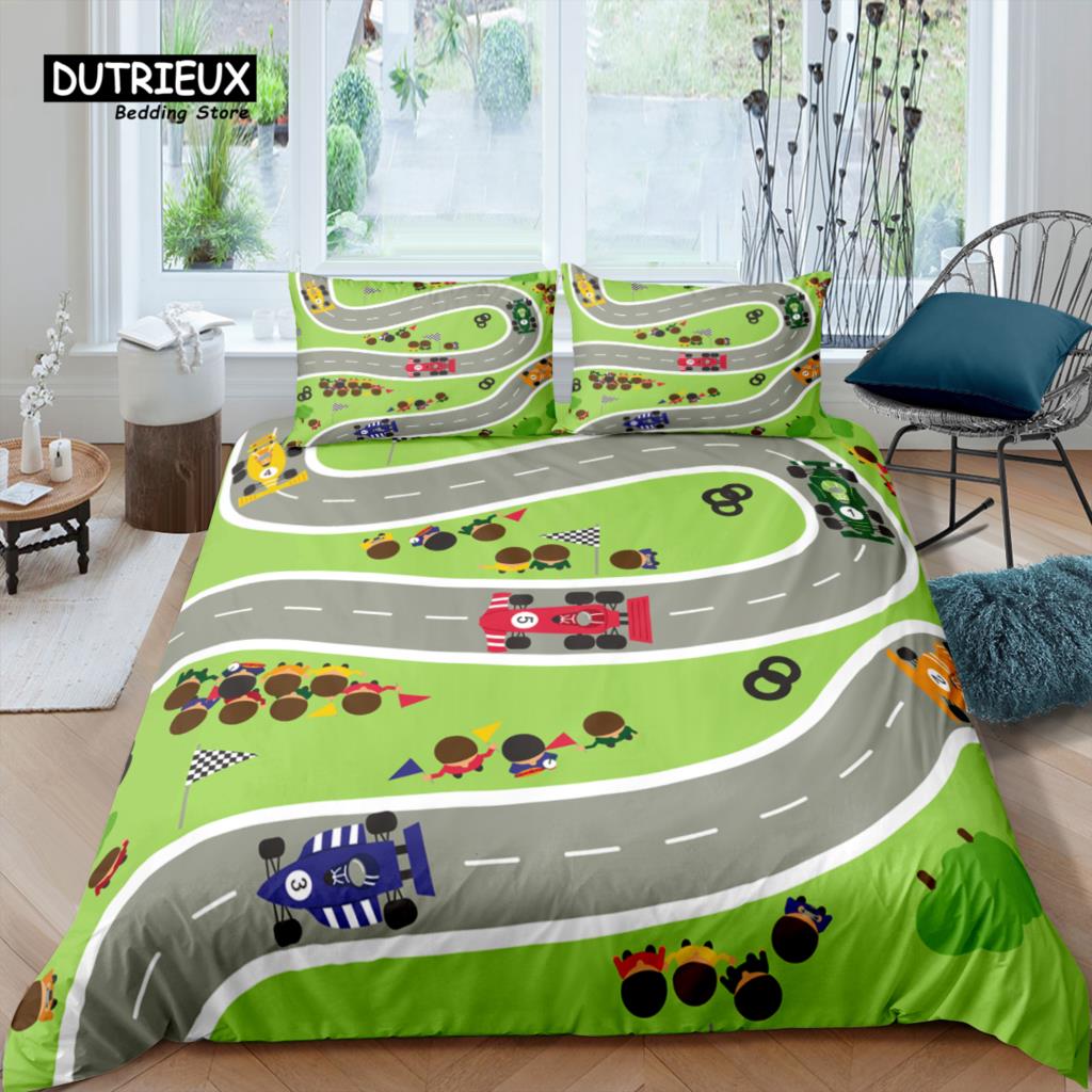 

Предметы для дома Роскошный 3D комплект постельного белья с гоночной машиной Покрывало для спортсмена Наволочка Размер Queen и King EU/US/AU/UK Одеяло Постельное белье EU single(135x200cm)