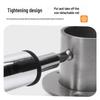 Stainless Steel Wardrobe Hanging Rod Flange Seat for Curtains, Towels, and Clothes Drying