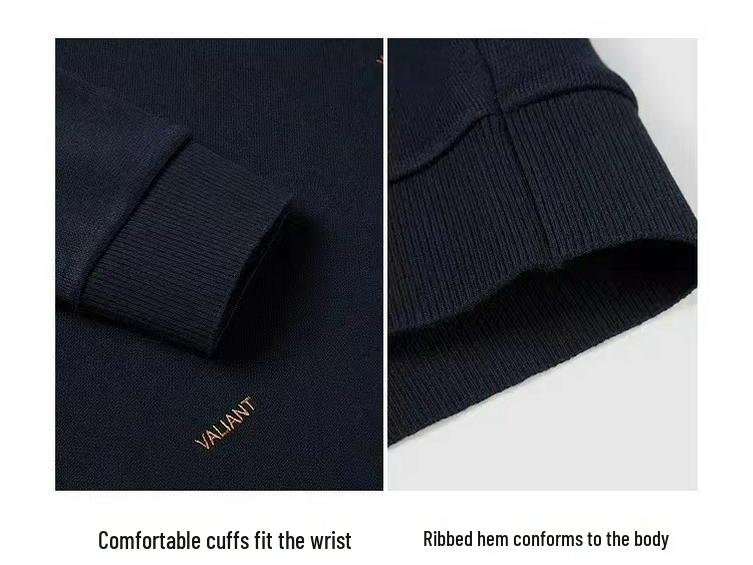 Men's Soft Warm Knitted Sweater with Detachable Double Collar and Anti-Static Design