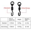 20pcs Carp Fishing Quick Change Swivels Fit Ronnie Carp Rigs Accessories Carp Flexi Spinner Hook Swivels For Carp Fish Tackle