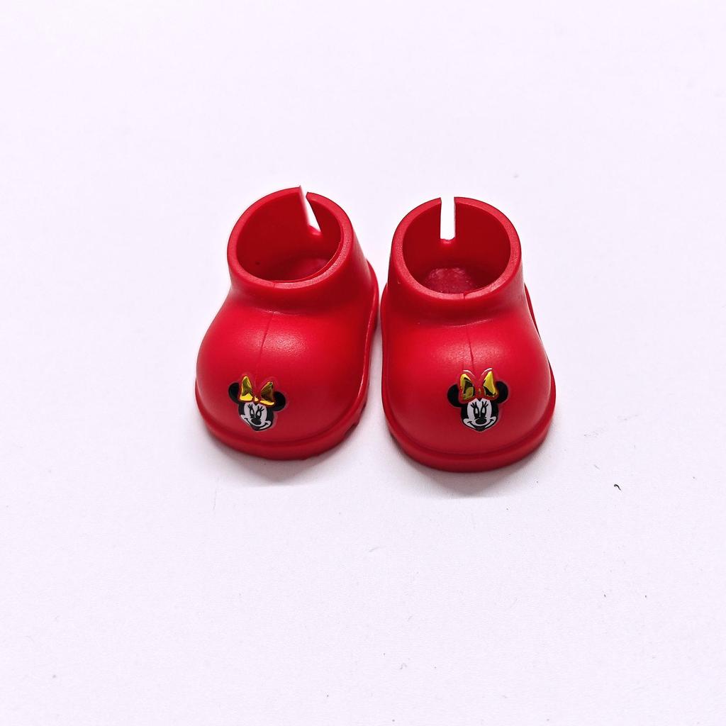 Macaron Labubu Rain Boots 17CM - 1st, 2nd, 3rd Gen Shoes Sit Sit Party, Universal Pink & Yellow