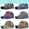 Unisex Retro Baseball Cap Washed Denim Cap Adjustable Casual Embroidered Letter Hat