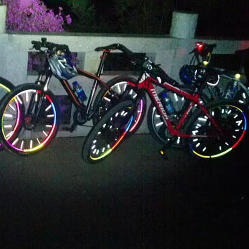 12 Reflective Stick DIY Reflective Rim Stripe Tape Bike Motorcycle