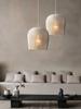 Japanese-style  Handmade Rattan Led Pendant Lights Lustre Dining Room Bar Bedroom Bedside Hanging Light Fixture