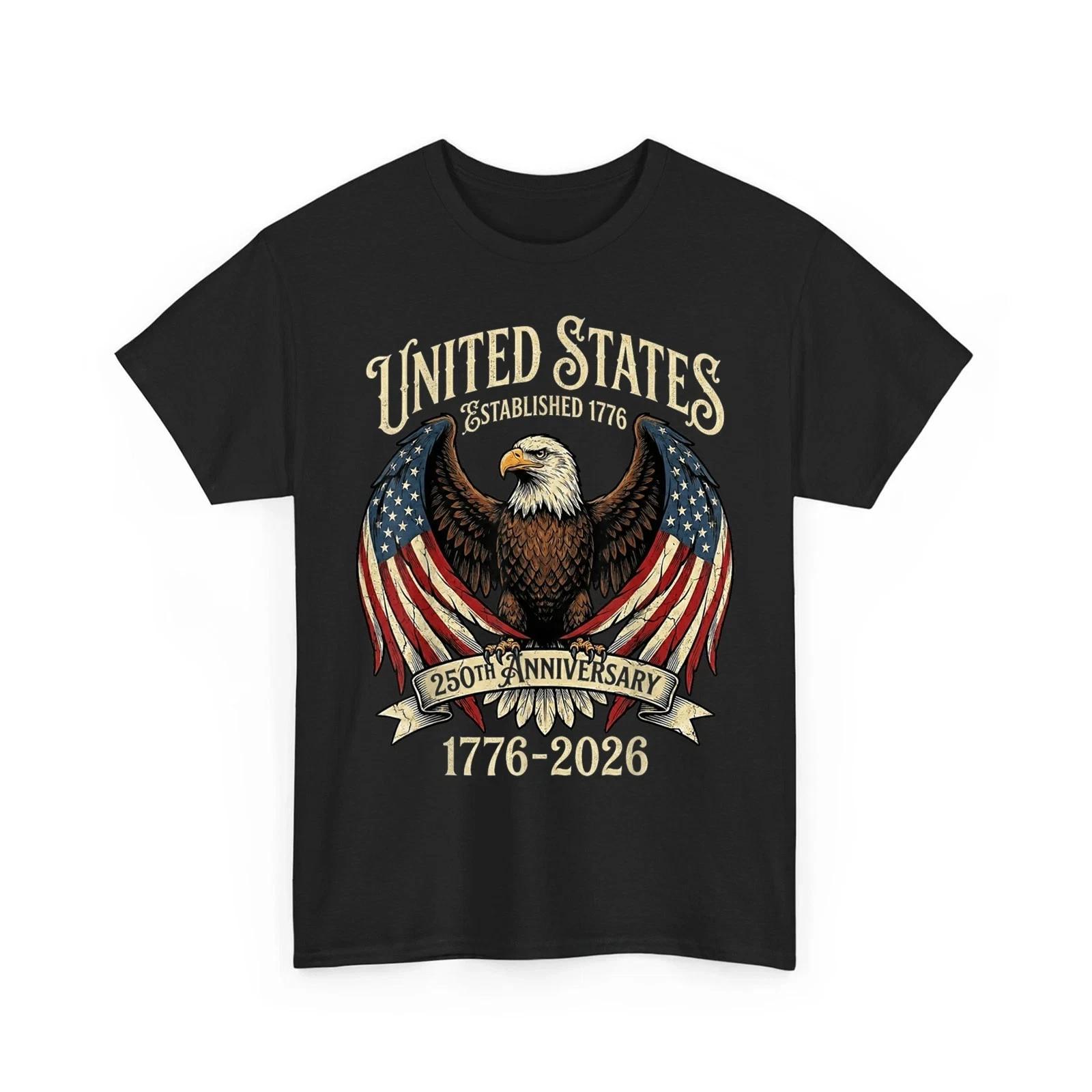 250 Years American Flag Bald Eagle 250th Anniversary USA Patriotic T shirt 3XL