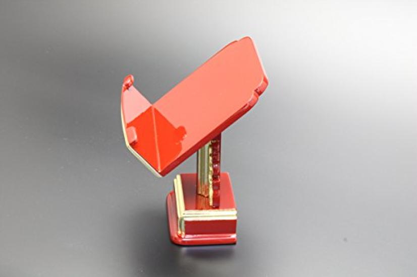 Kyoto Butsudan Hayashi, 5-inch (approx. 20cm high, 15cm wide, 15cm deep) Buddhist Altar, One-legged Display Stand (Black and Gold) - Includes a