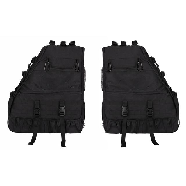Rollbar-Aufbewahrungstasche Käfig für Jeep Wrangler JK 4-Türer 2007- JL JKU Mehrere Taschen Organizer Gepäcktasche Satteltaschen Werkzeugtaschen