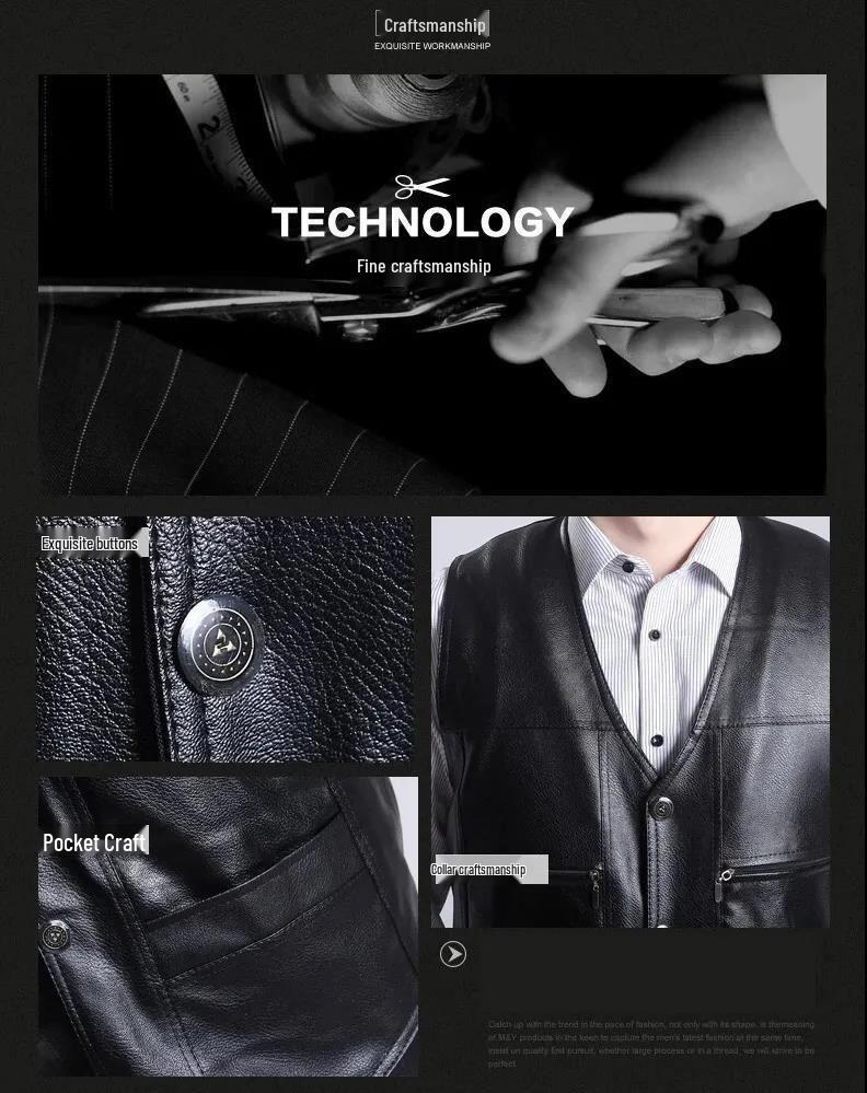 Warme Arbeitsweste mit Samtfutter für Herren - Herbst/Winter Lässig Ärmellos