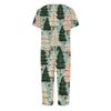 Women's Casual Christmas Print Two-Piece Outfit with Short Sleeve Top and Pants