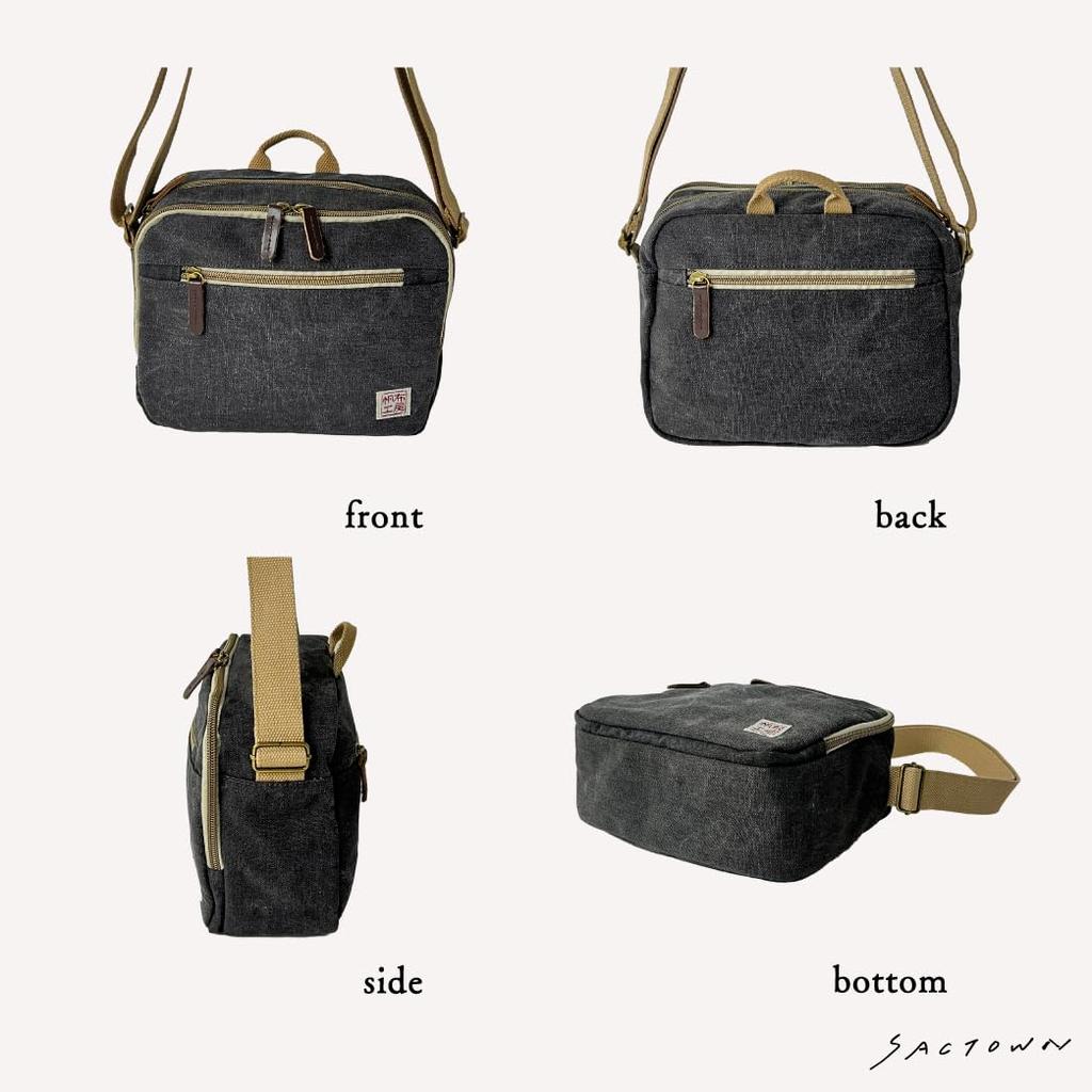 Hanpu Kobo Shoulder Bag for Men and 10 Black Women, Small, Lightweight, Crossbody, No. Canvas, 3x05,