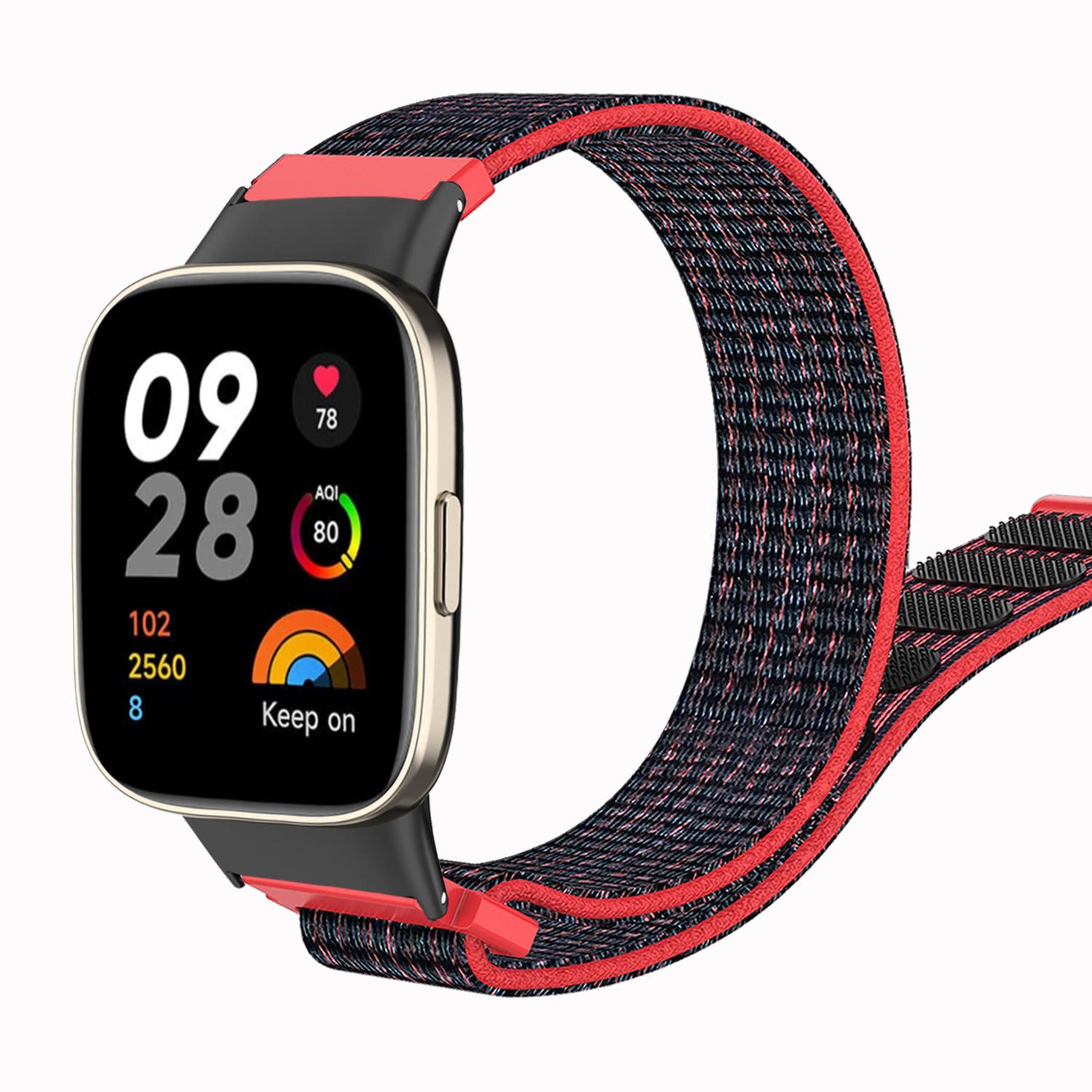 

For Xiaomi Redmi Watch 3 Watch Band Adjustable Nylon Wrist Strap Navy Blue