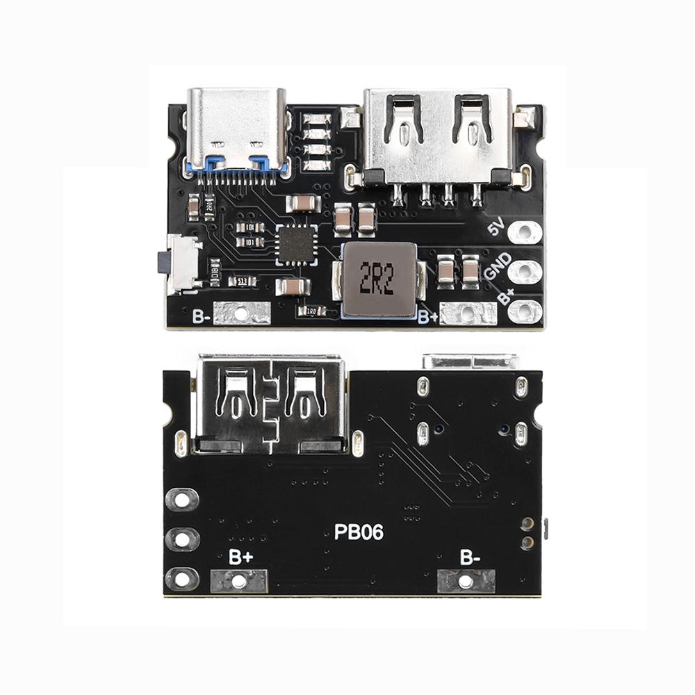 1/3/5 PCS 2.4A Boost Converter Power Module Lithium Battery Charging Protection Board LED Display For DIY Charger Type-C USB 5V
