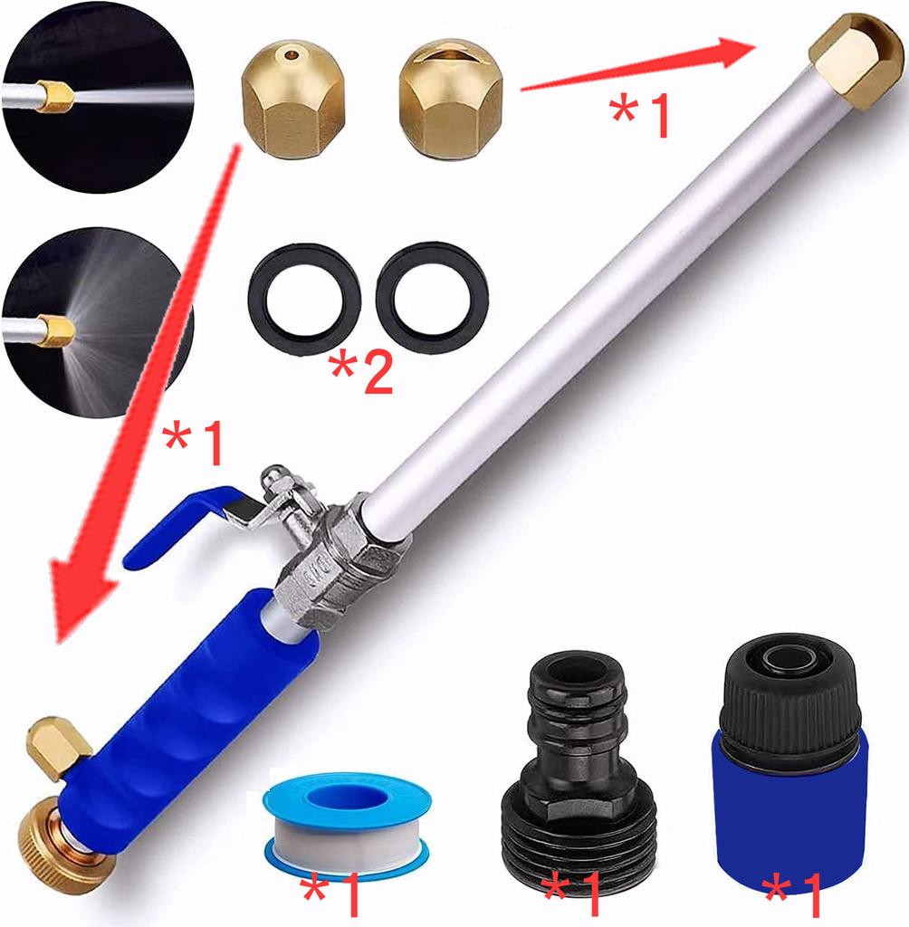 Spray Cleaning Washing Accessories Maintenance High Pressure Power Water Gun Cleaning Machine Water Jet Hose Rod Nozzle Sprayer