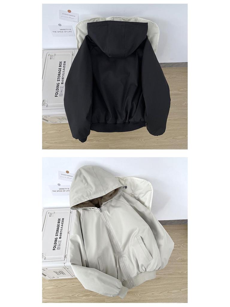Men's Reversible Fur Parka 2025: Winter Cotton Jacket, Lazy Style, Thickened Outerwear.